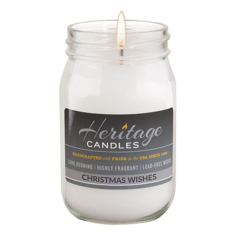 16-oz Canning Jar Candle - Christmas Wishes