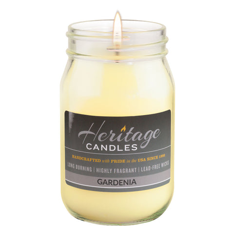16-oz Canning Jar Candle - Gardenia