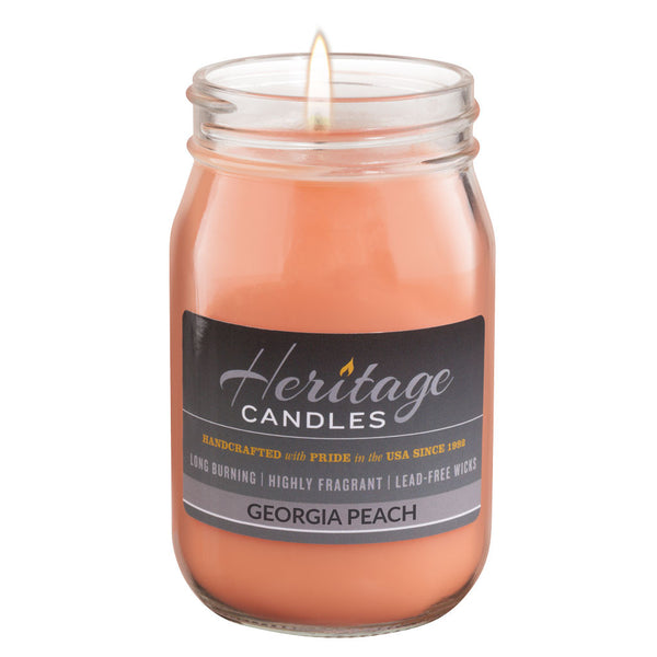 16-oz Canning Jar Candle - Georgia Peach