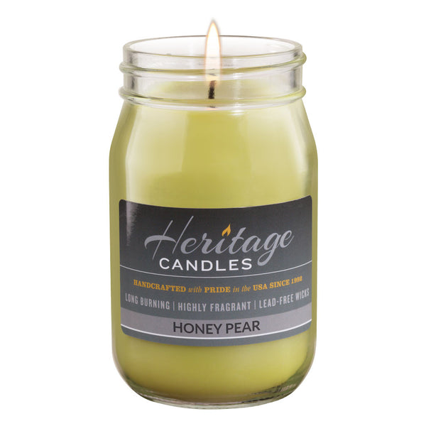16-oz Canning Jar Candle - Honey Pear