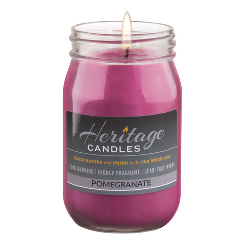16-oz Canning Jar Candle - Pomegranate